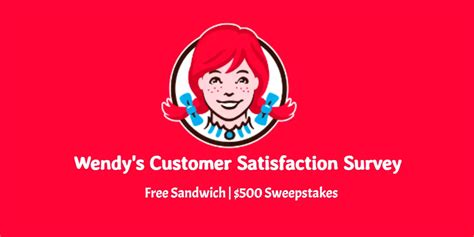 TalkToWendys.com: Wendy’s Survey for a Free Sandwich .
